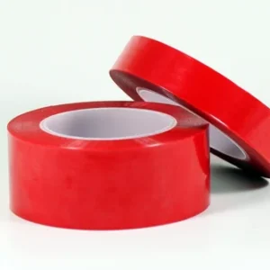 Double Sided Red Polyester Tape